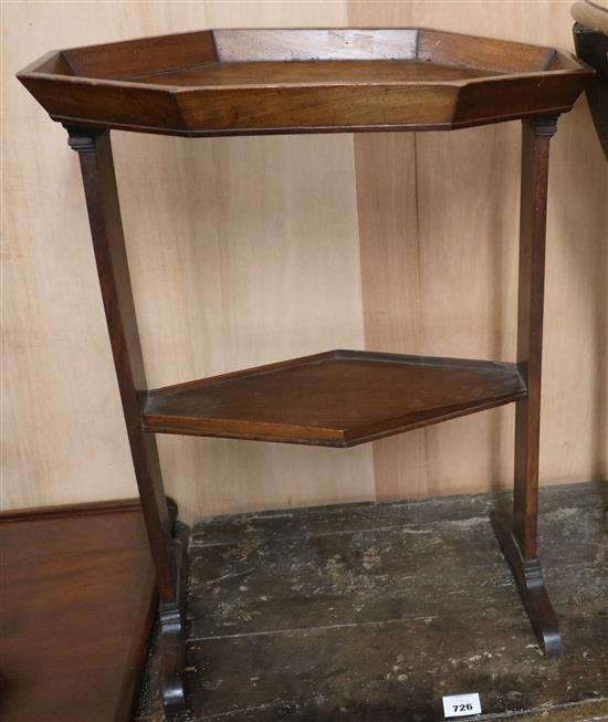 A 19th century mahogany occasional table, W.53cm